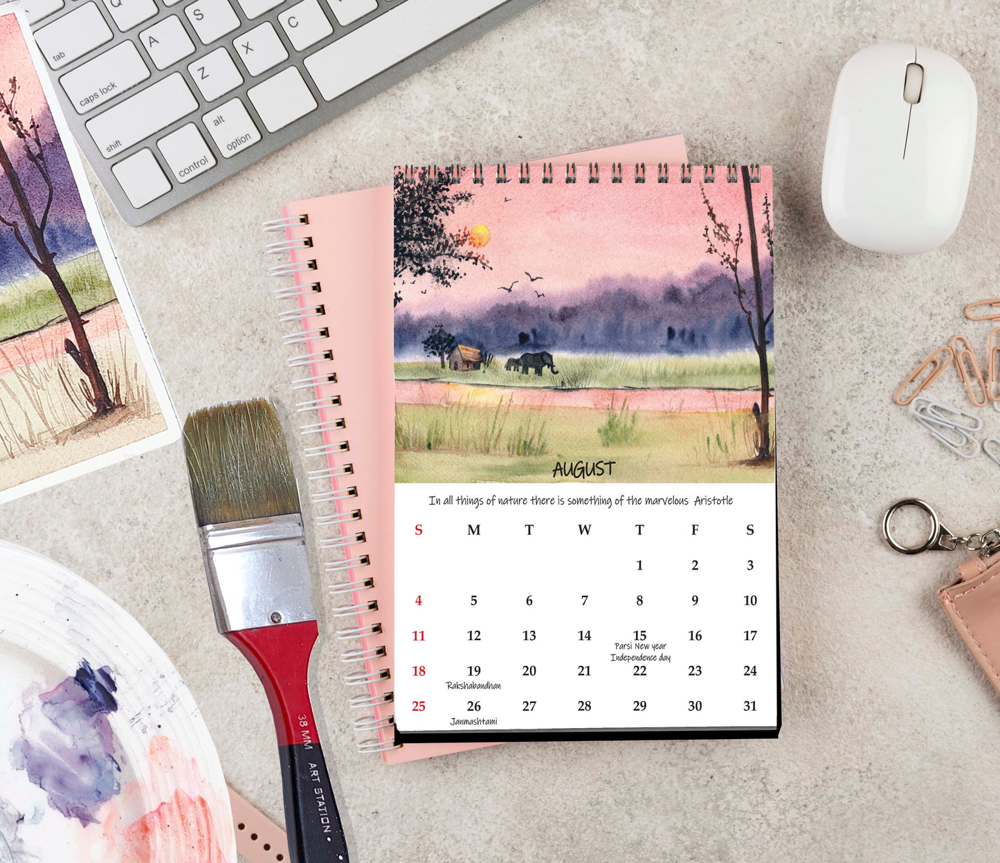 Wilderness Desk Calendar 2024