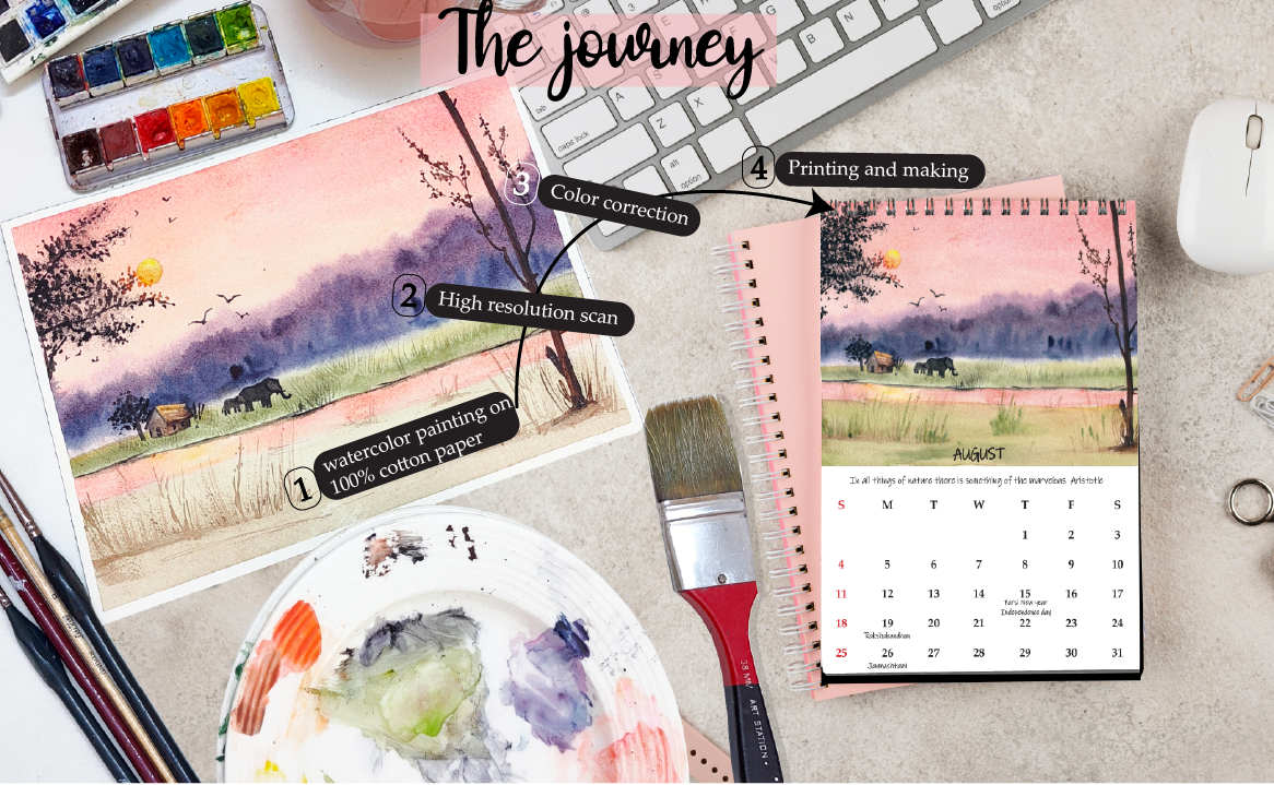 Wilderness Desk Calendar 2024