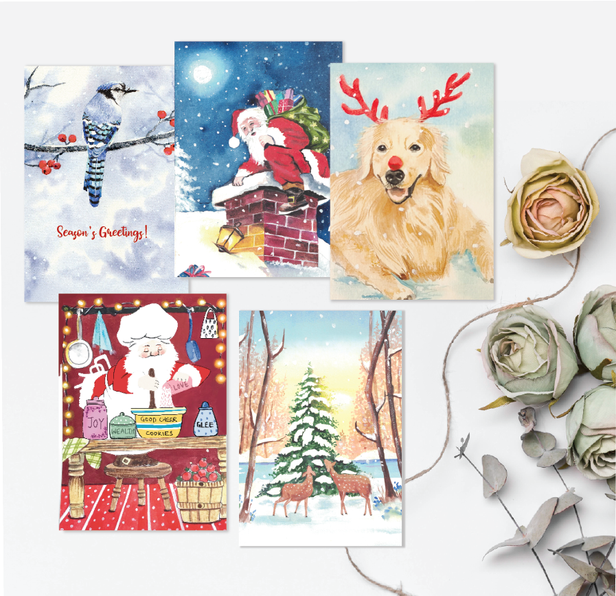Christmas Greetings kit | Set of 5
