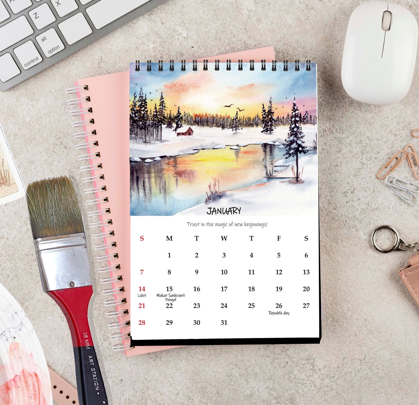 Wilderness Desk Calendar 2024