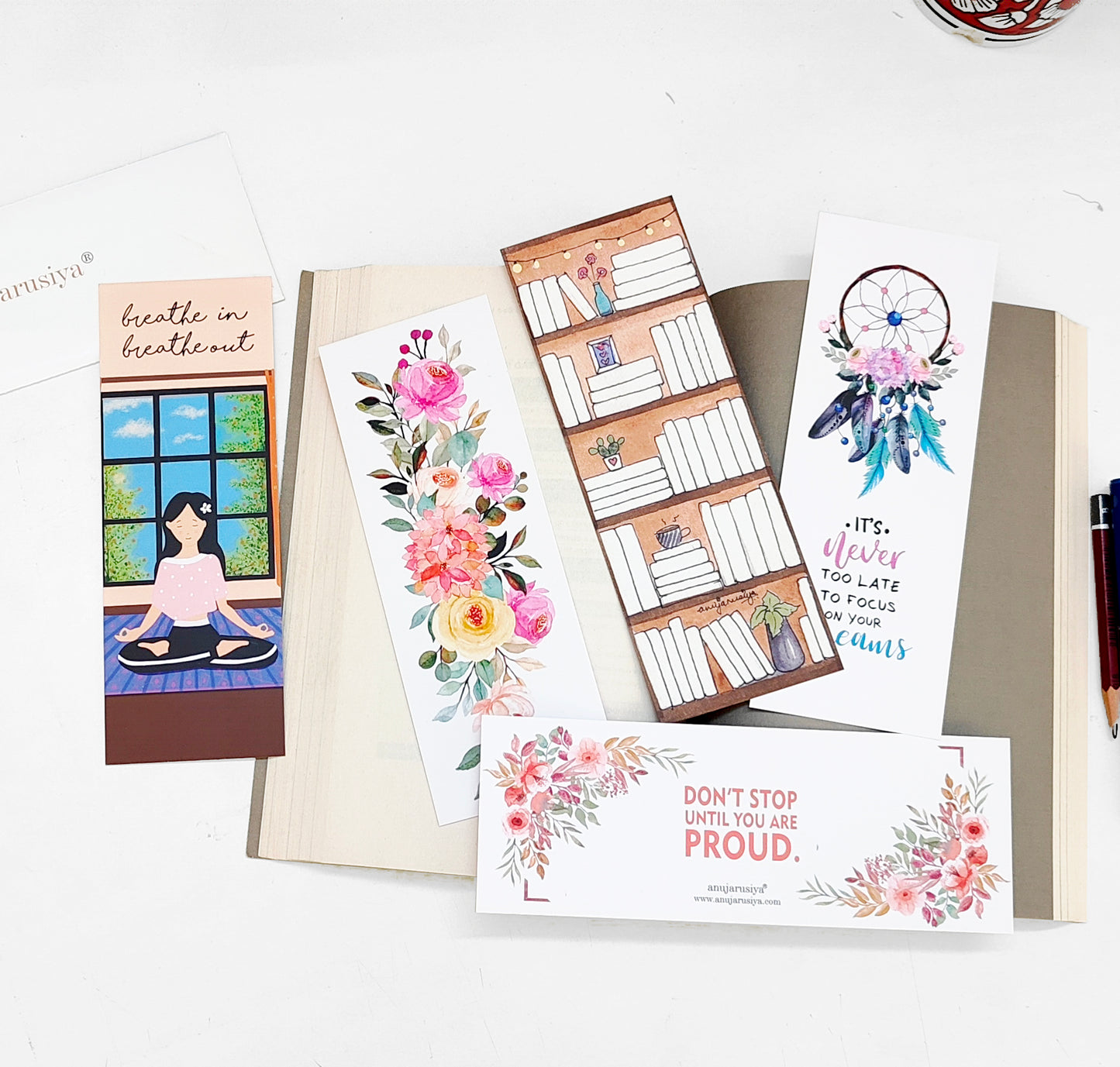 Mindfulness bookmarks