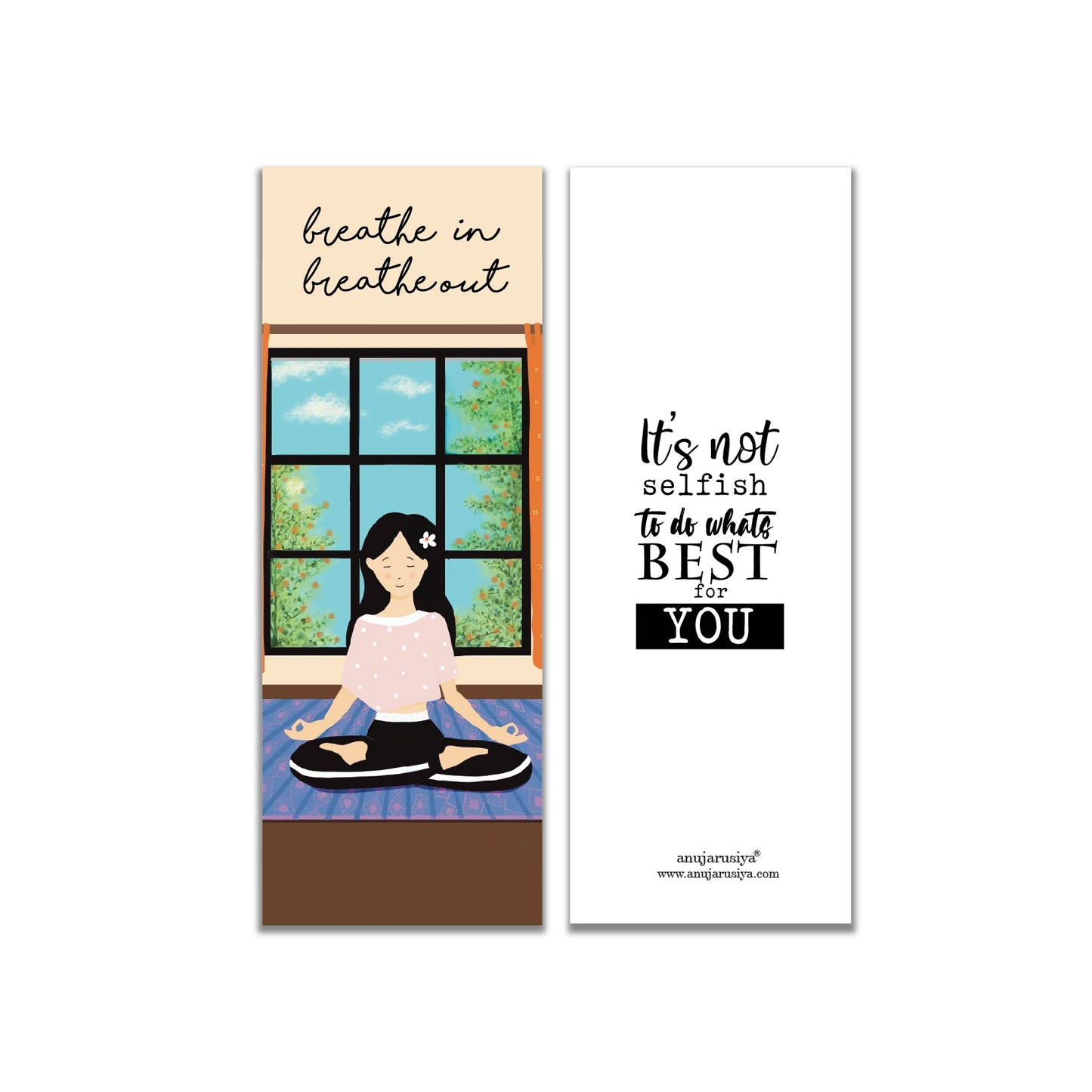 Mindfulness bookmarks