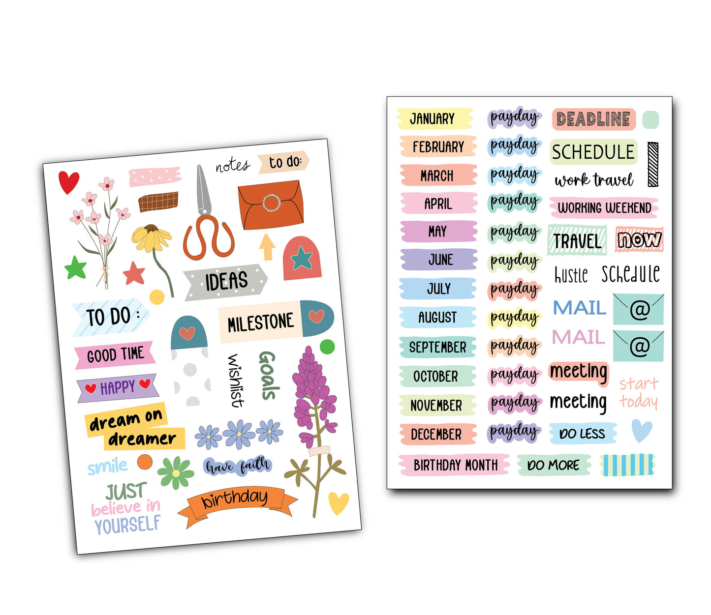 BUJO and welness Stickers