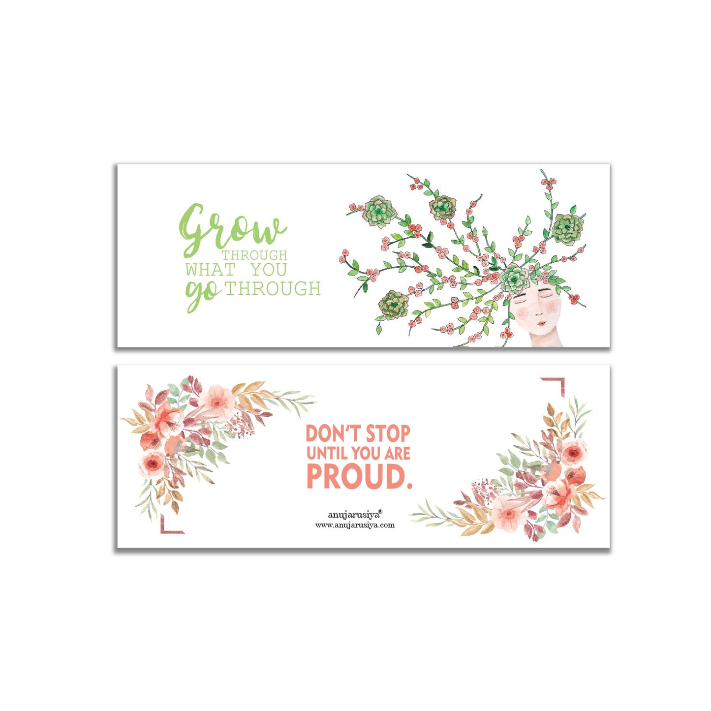 Mindfulness bookmarks