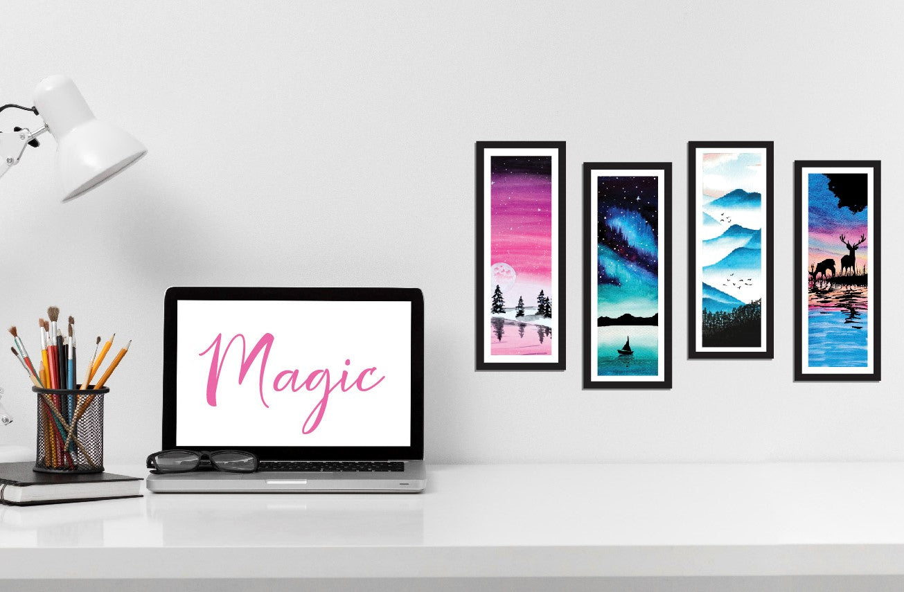 Wilderness Wall Frames | Magic for your desk | Set of 4