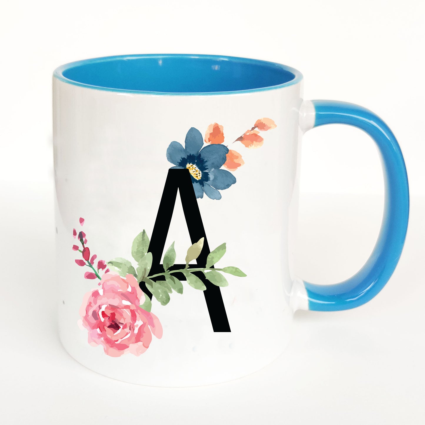 Floral Monogram Mug