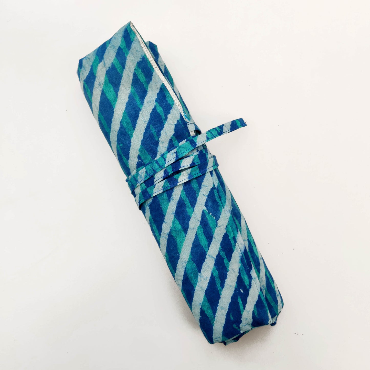 Batik Stripe Brush roll | Turn into a A5 Notebook folder | Tie around waist when painting
