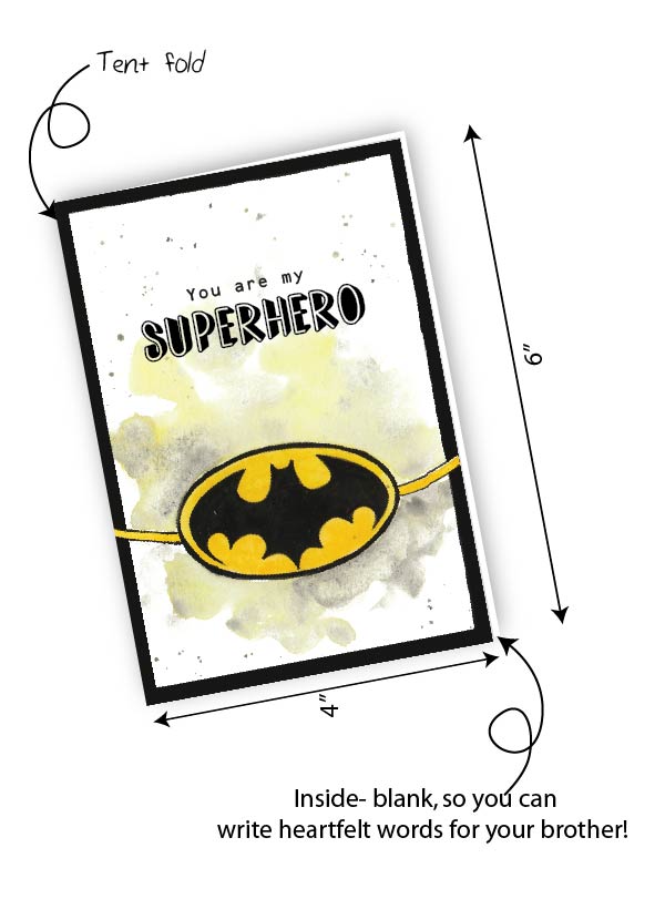 Batman | Greeting card for Rakhi