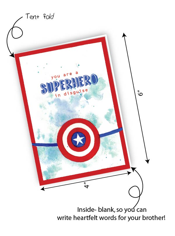 Captain America Rakhi Greeting card