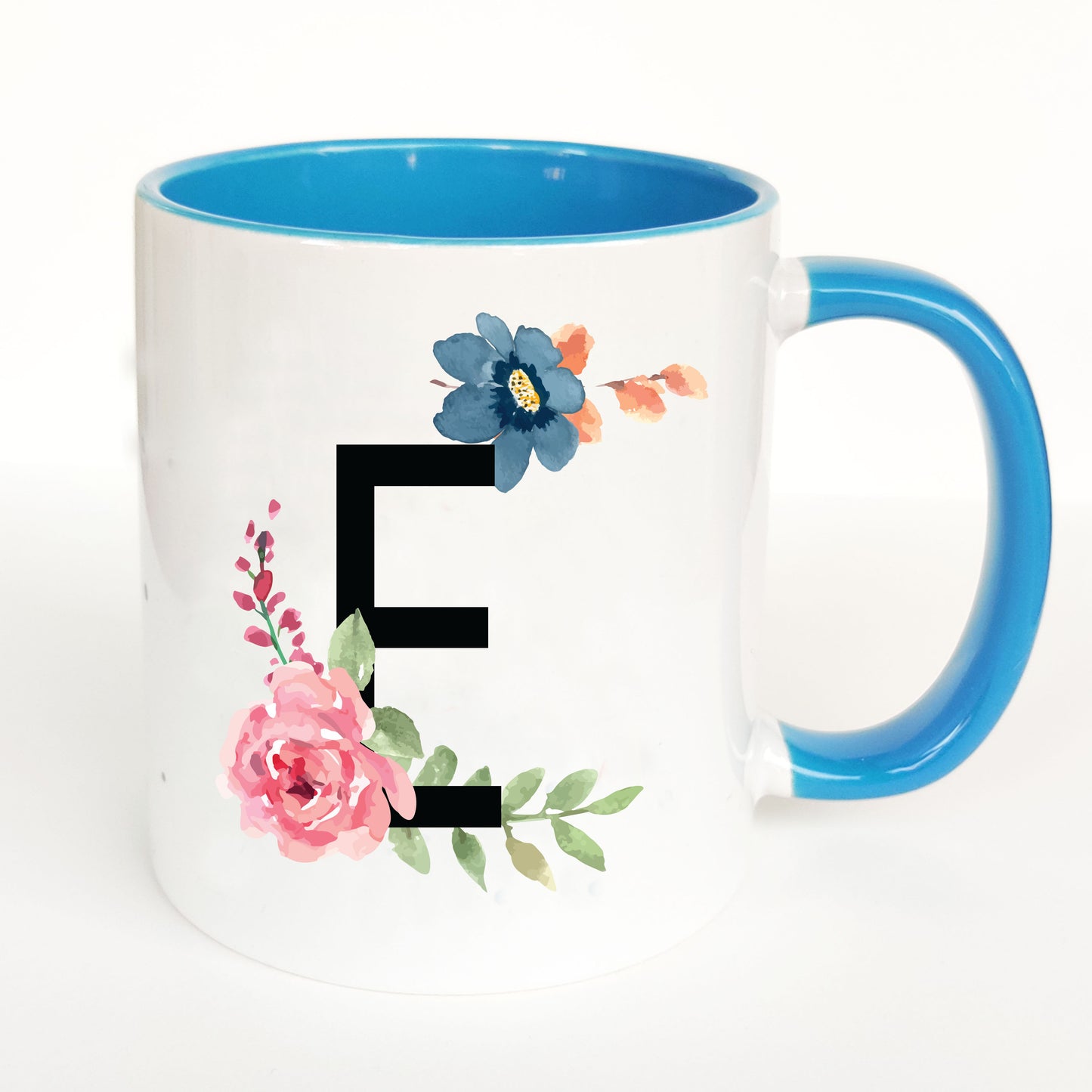 Floral Monogram Mug