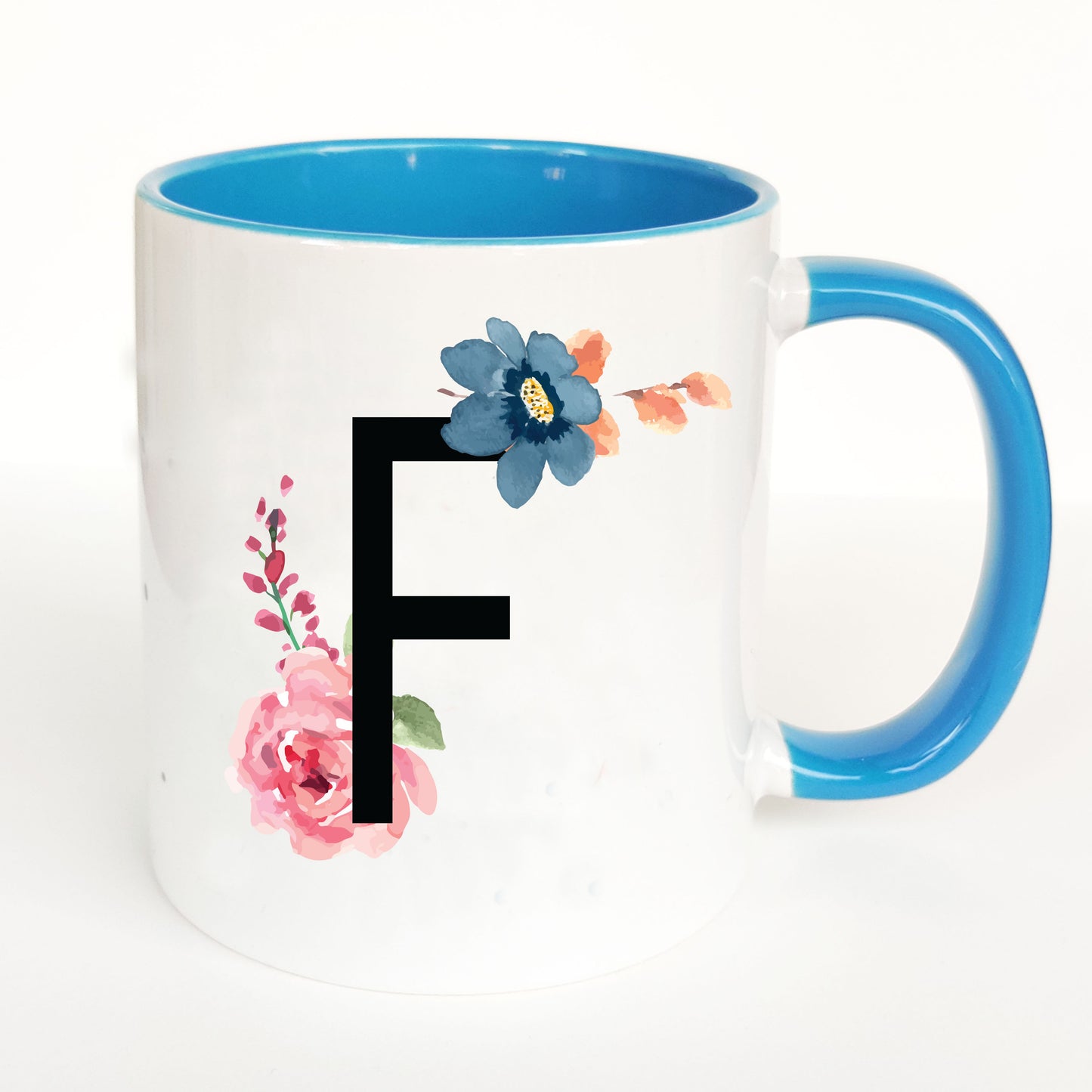 Floral Monogram Mug