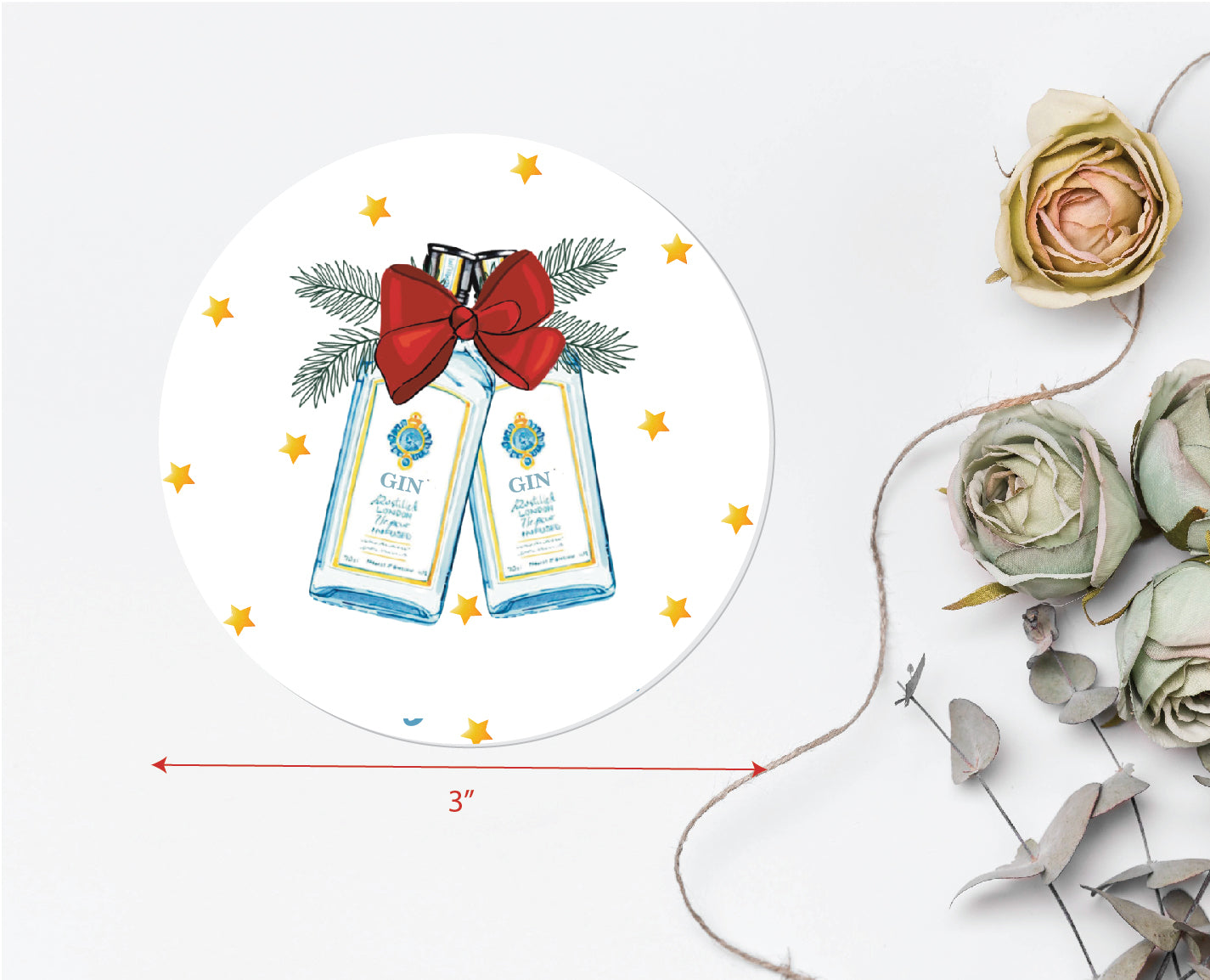 Gin-gle bells | MDF magnet