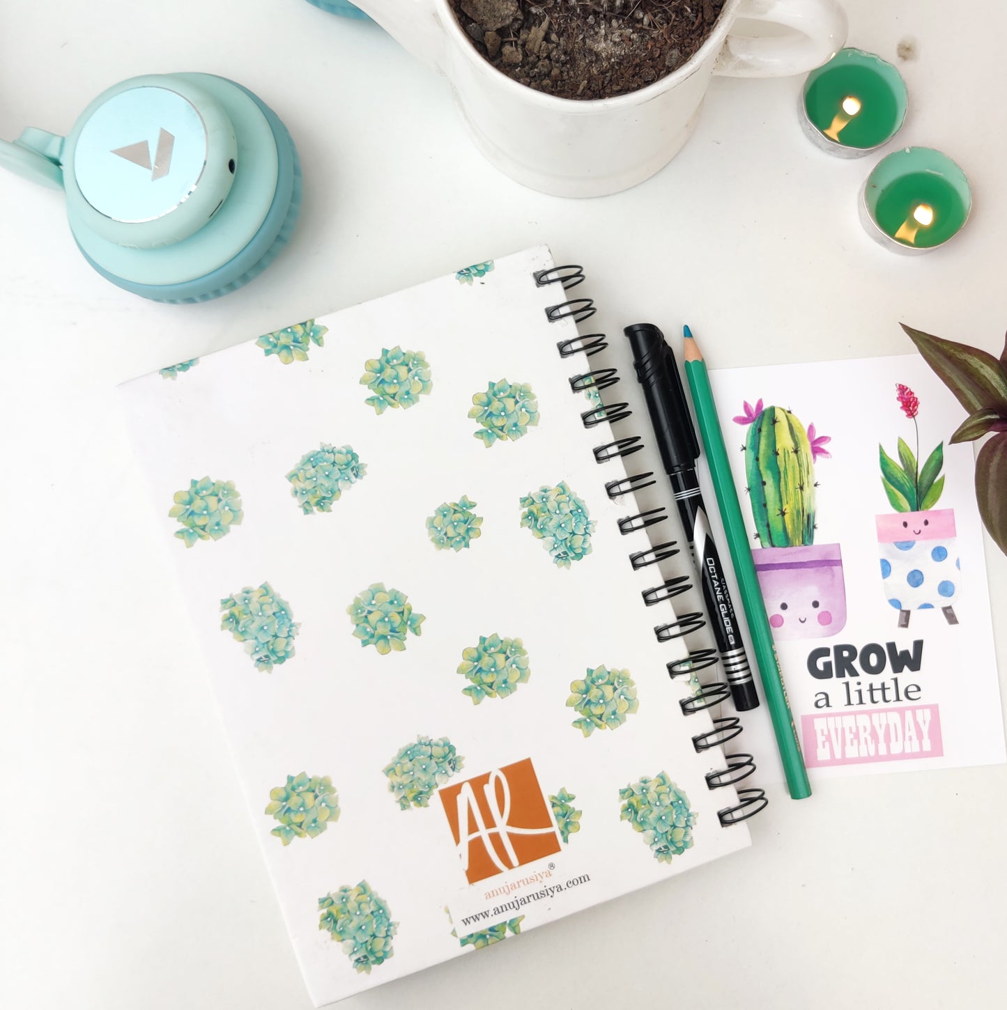 Hydrangea Notebook | 6" X 8.5"