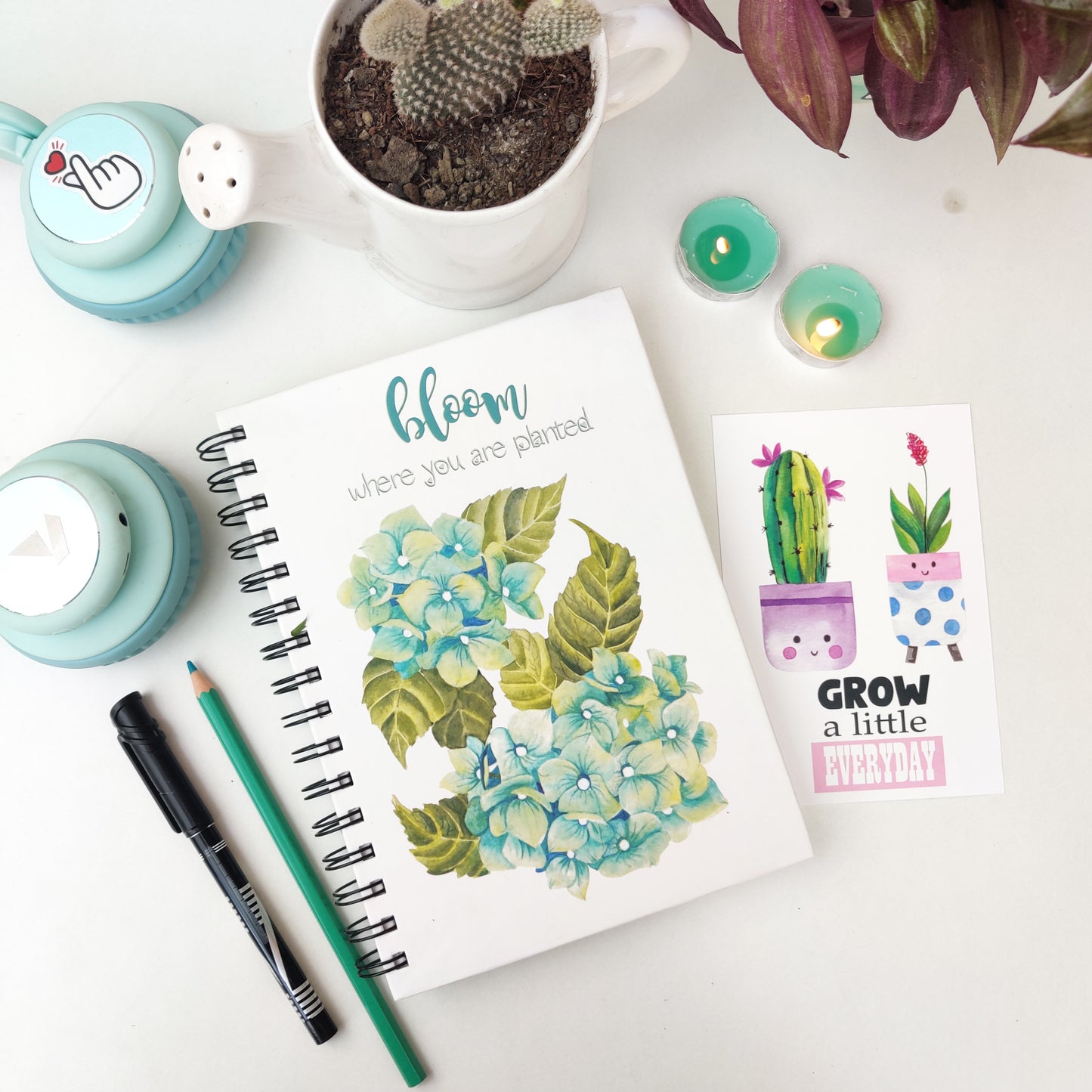 Hydrangea Notebook | 6" X 8.5"