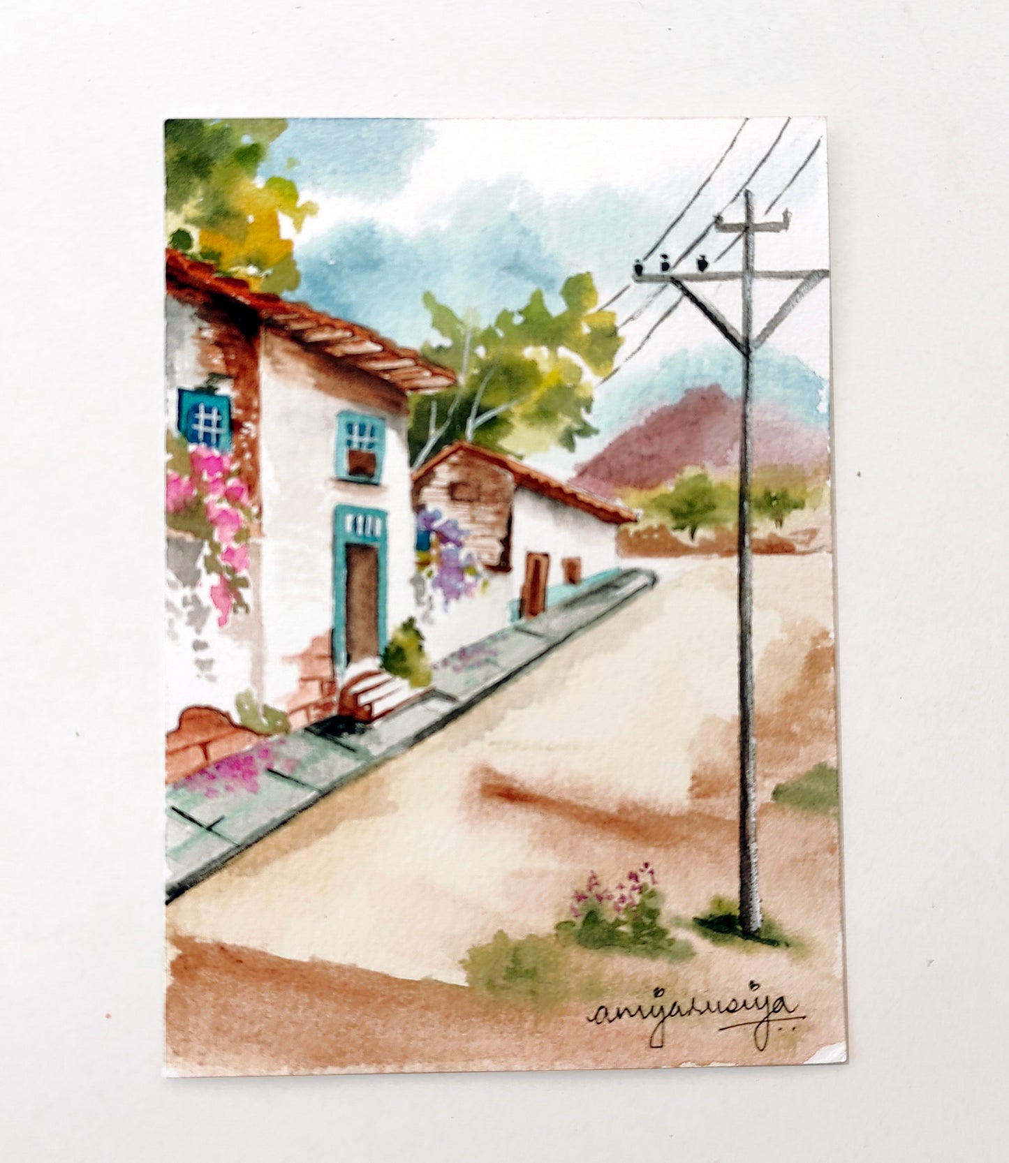 Indian Village | Postcard