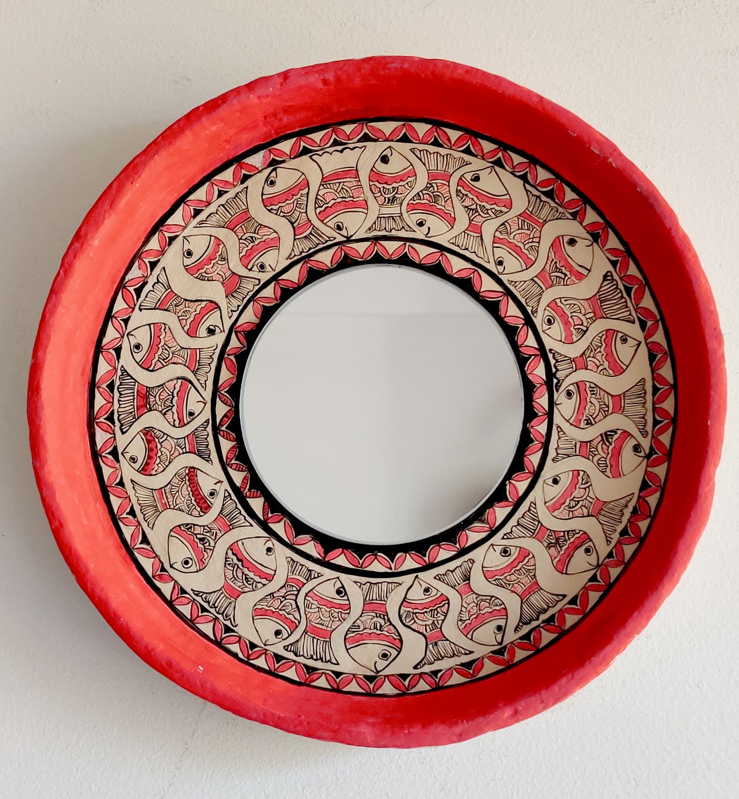Madhubani Fish Wall plate