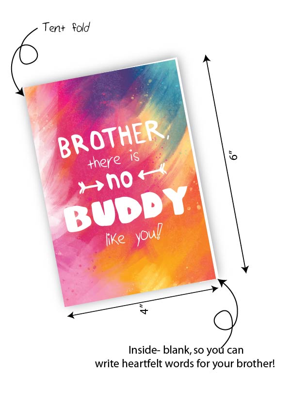 There is No buddy like you | Rakhi Greeting card