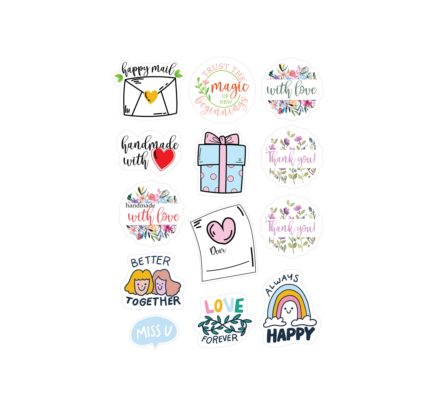 Packaging stickers