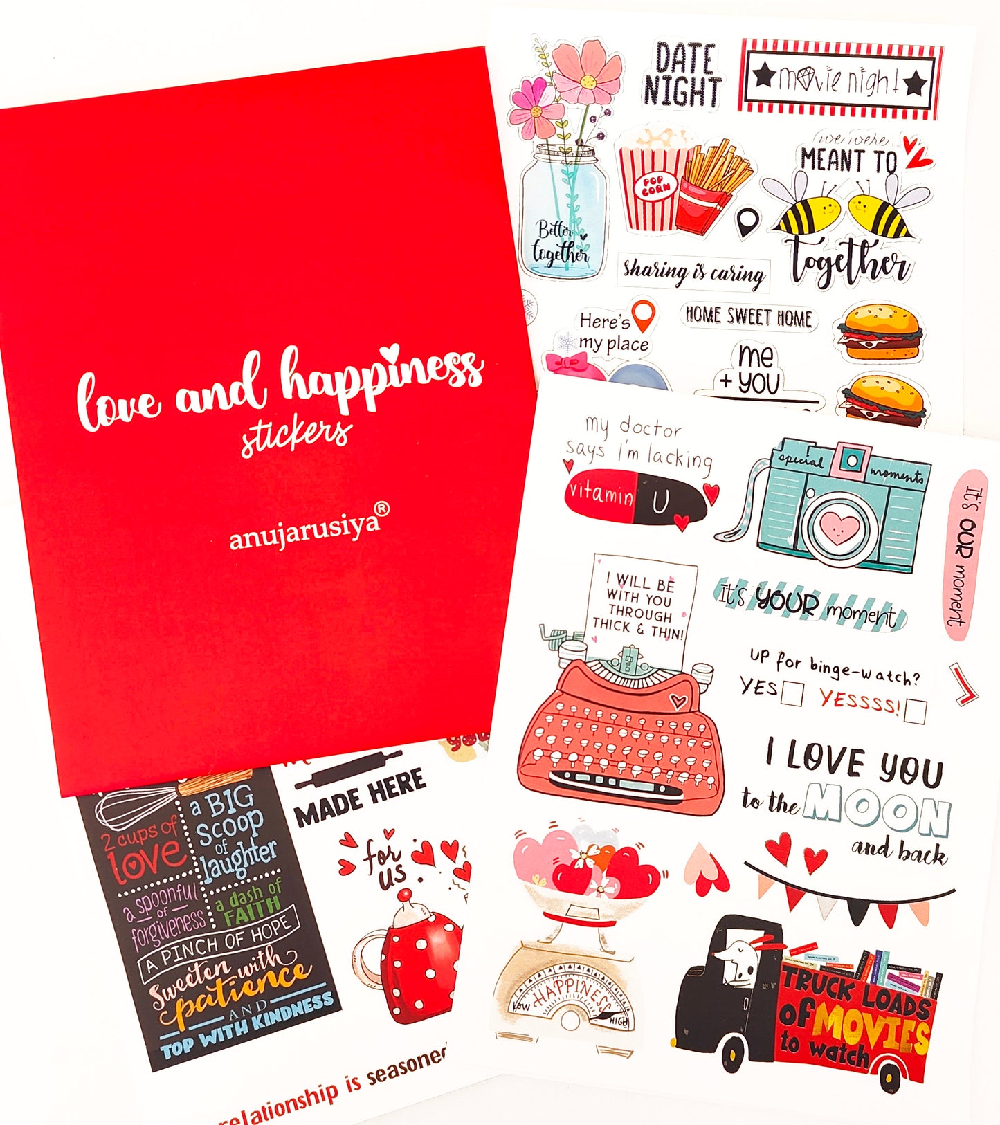 Love and happiness | Pack of stickers