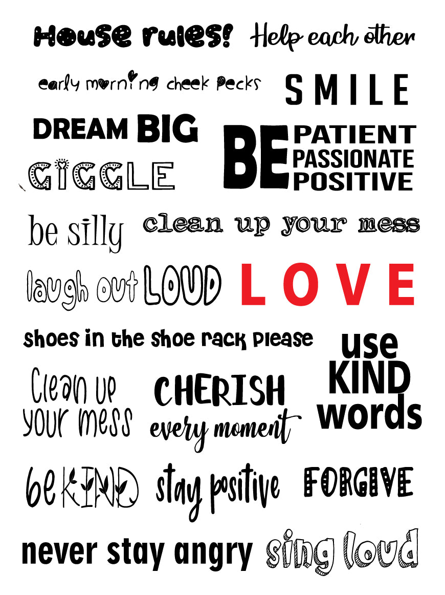 Love and happiness | Pack of stickers