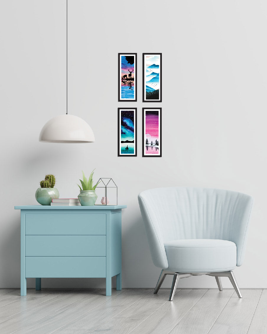 Wilderness Wall Frames | Magic for your desk | Set of 4