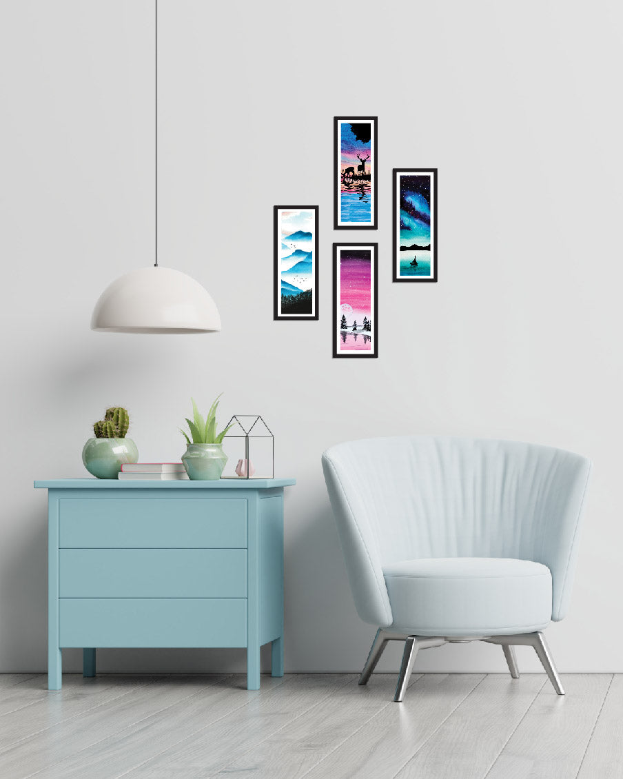 Wilderness Wall Frames | Magic for your desk | Set of 4
