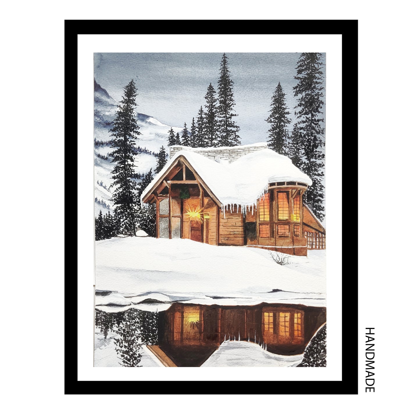 Cabin at Yoho National Park | Painting