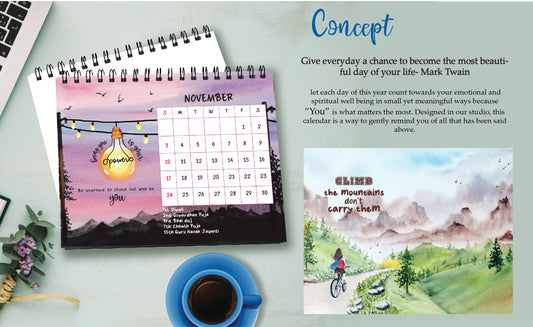 Gentle Reminders Desk Calendar 2024