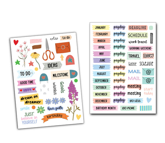 BUJO and welness Stickers