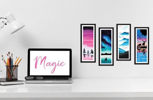 Wilderness Wall Frames | Magic for your desk |  Set of 4