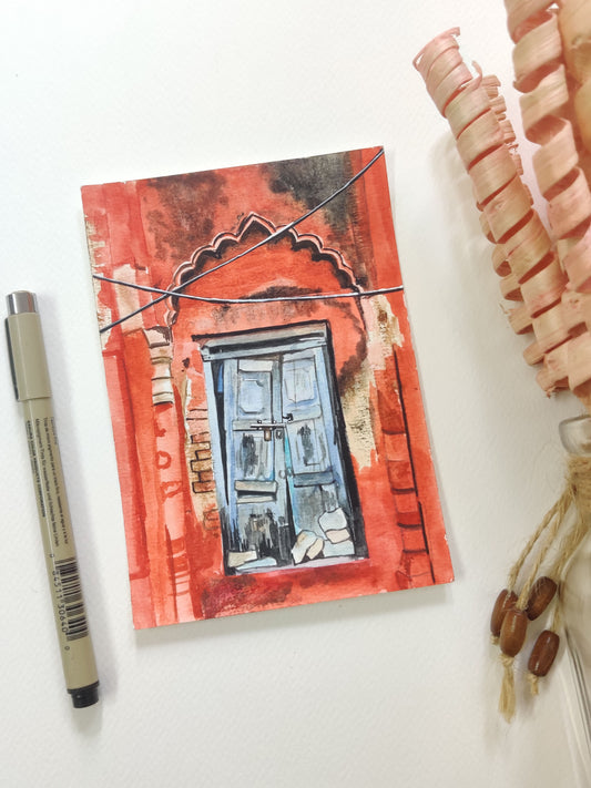 Fort door Postcard