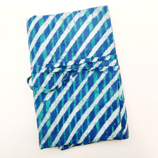 Batik Stripe Brush roll | Turn into a A5 Notebook folder | Tie around waist when painting
