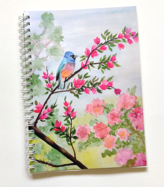 Bird Notebook | Ruled pages | Free bookmark