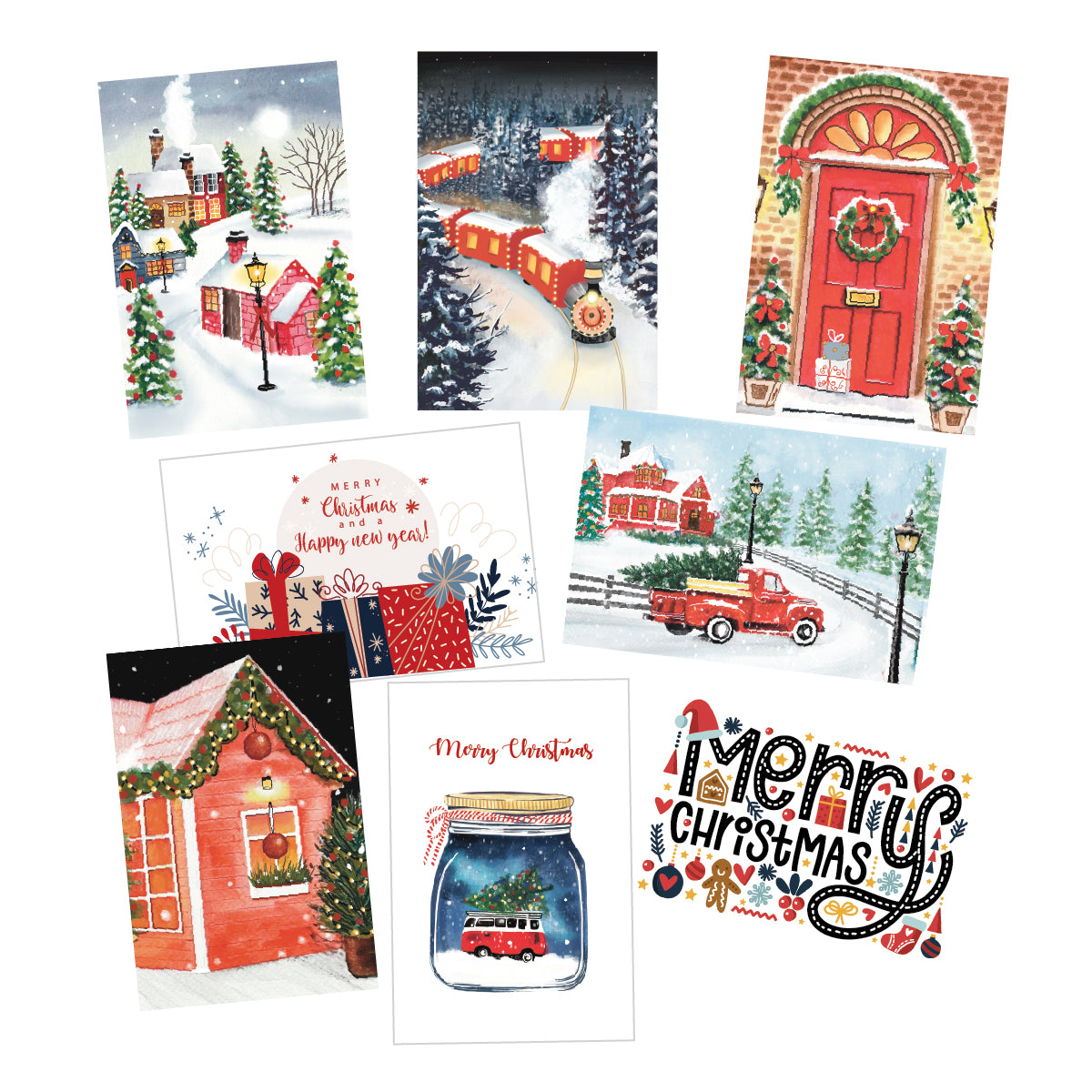 Dreamy Christmas | Postcards | Set of 8