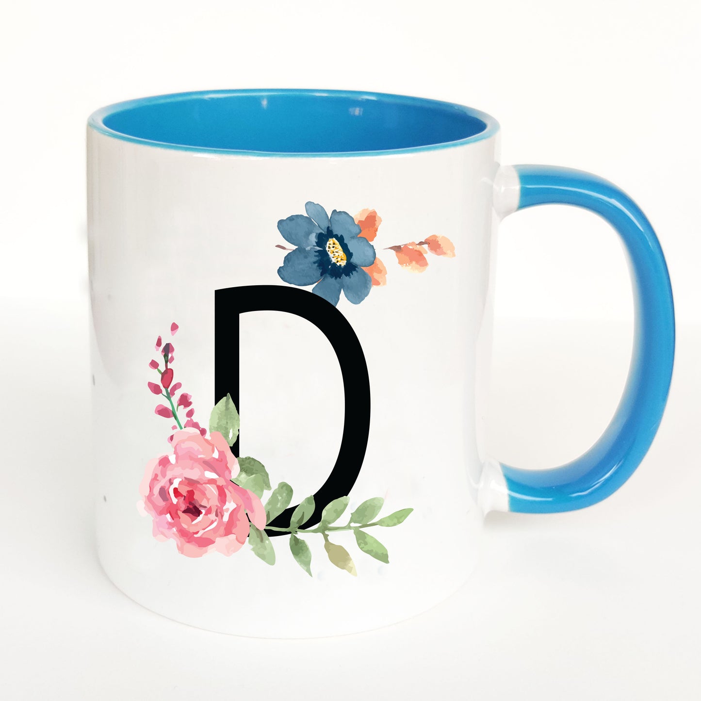 Floral Monogram Mug