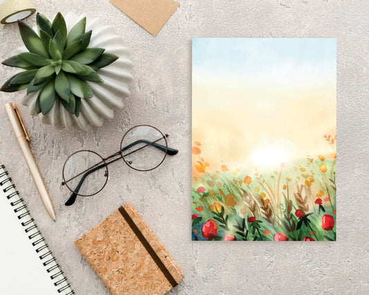 Floral Field letter pad