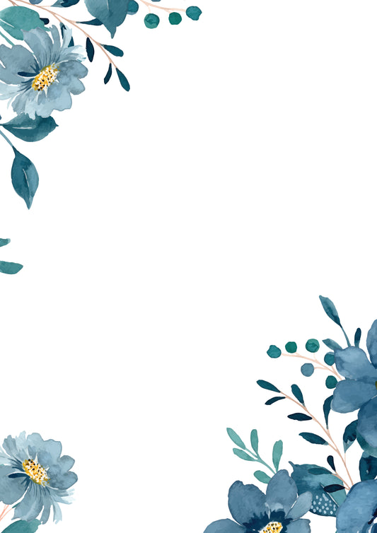 Printable Floral Letter pad