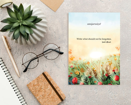 Floral Field letter pad