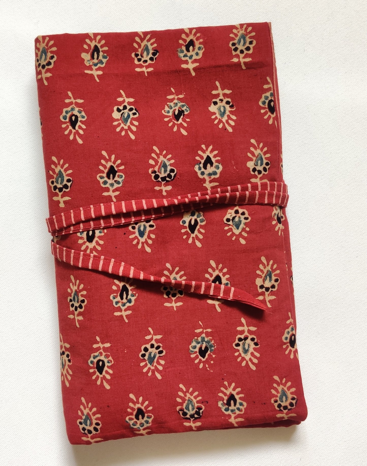 Block Print Brush Holder | Turn into a A5 Notebook folder | Tie around waist when painting