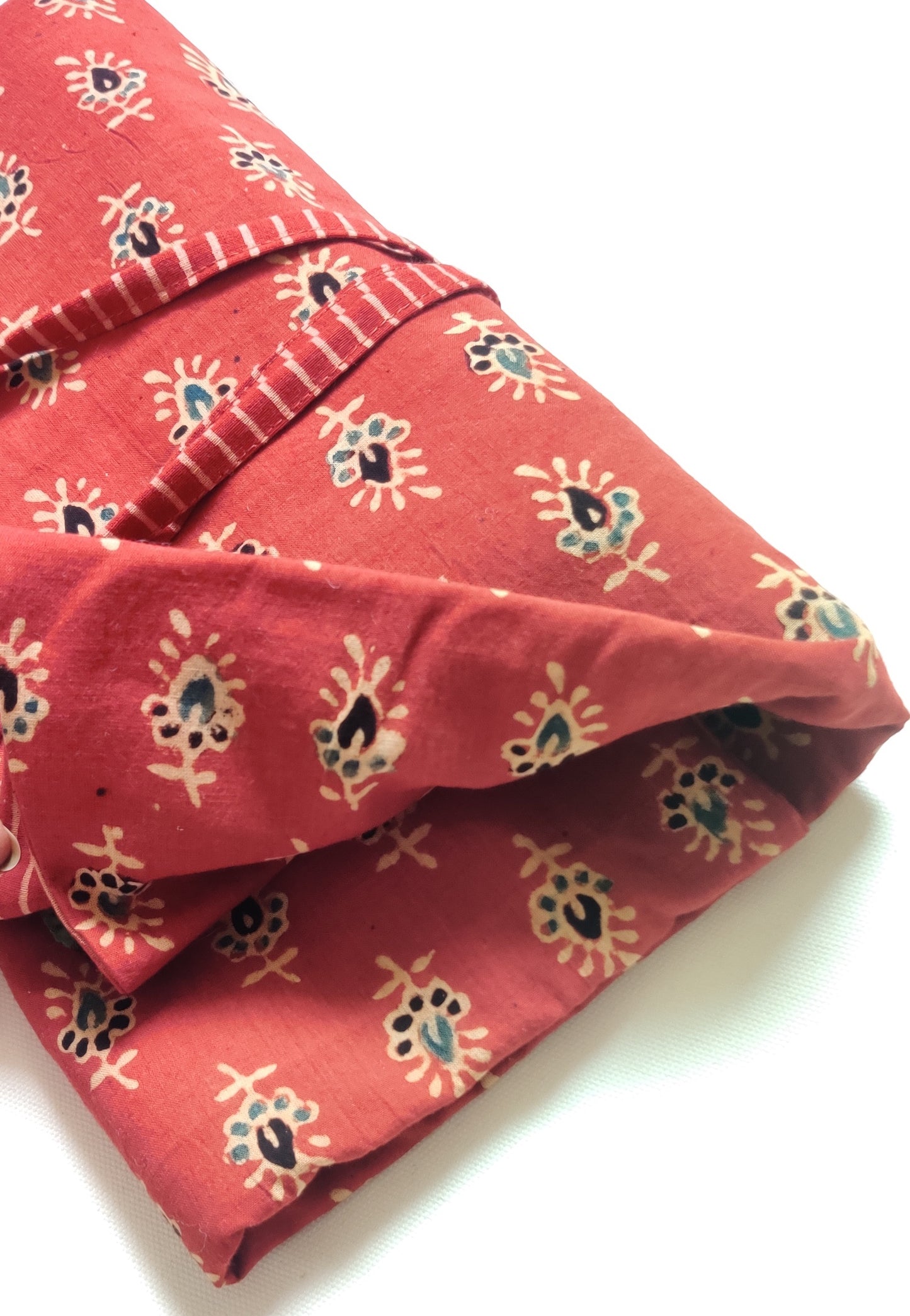 Block Print Brush Holder | Turn into a A5 Notebook folder | Tie around waist when painting