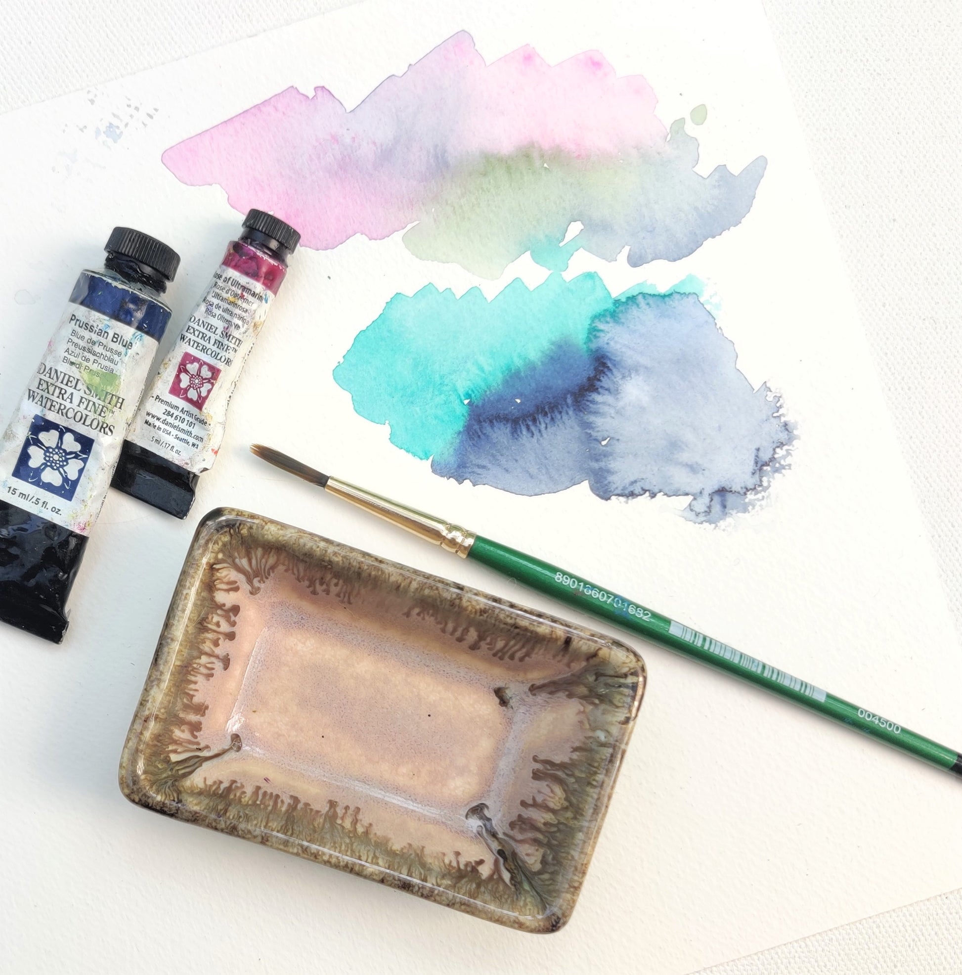 rectangular palette for color mixing