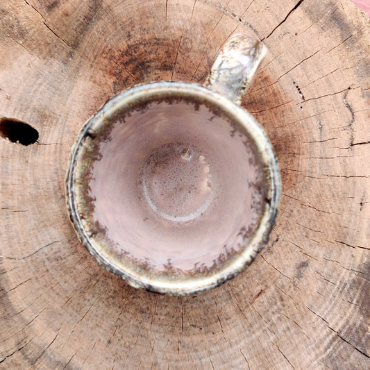 Pinched Stoneware Tactile Mug | Pink
