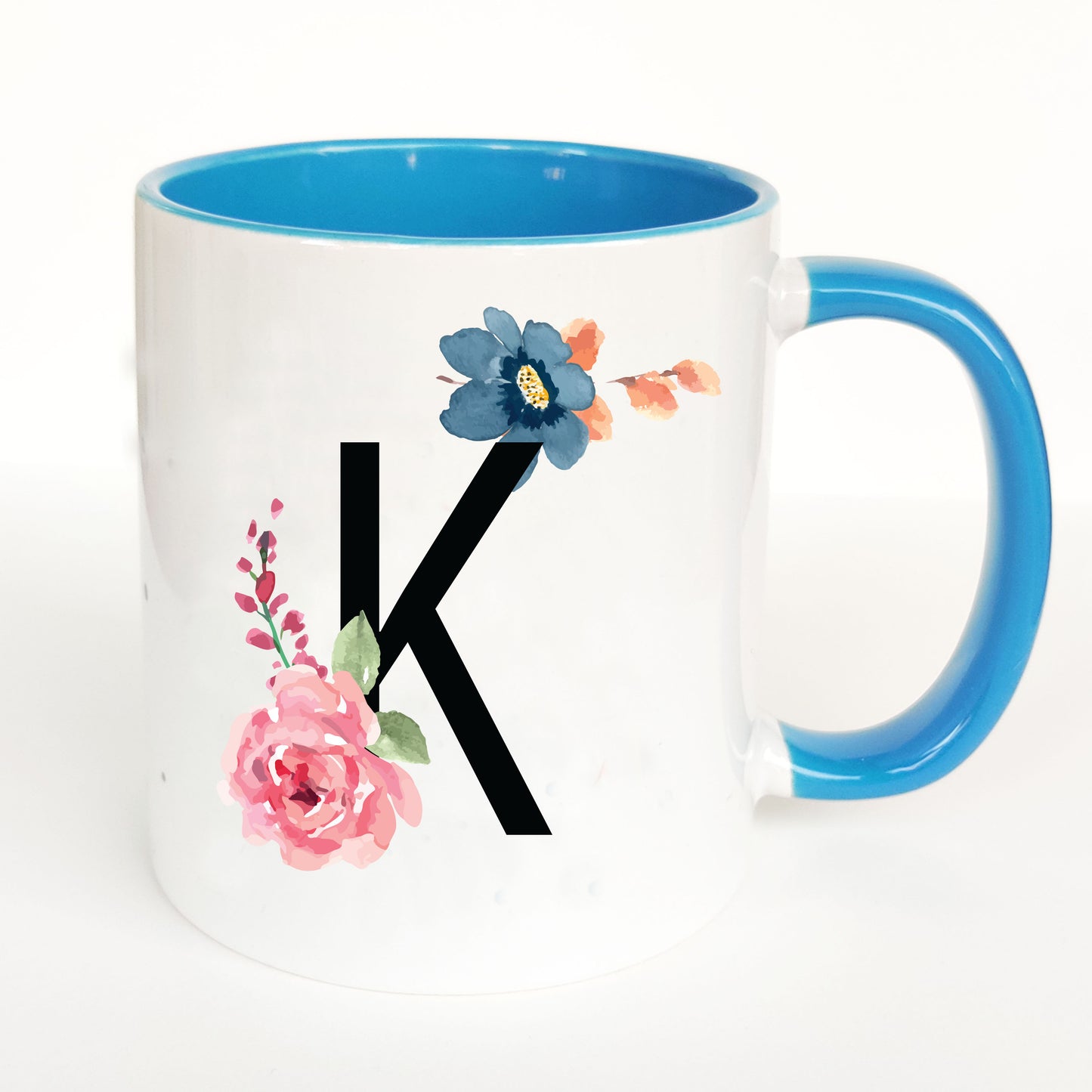 Floral Monogram Mug