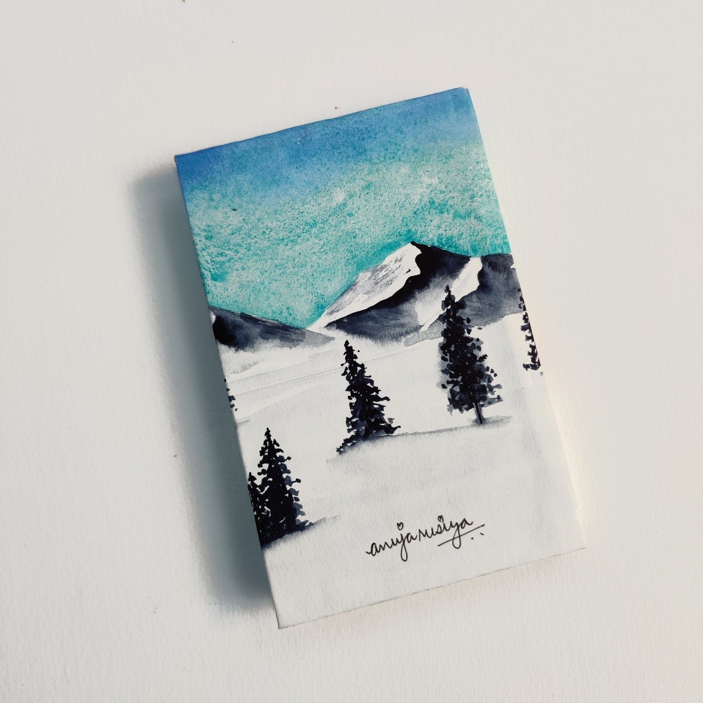 Winter Landscape pocket notebook | Handmade
