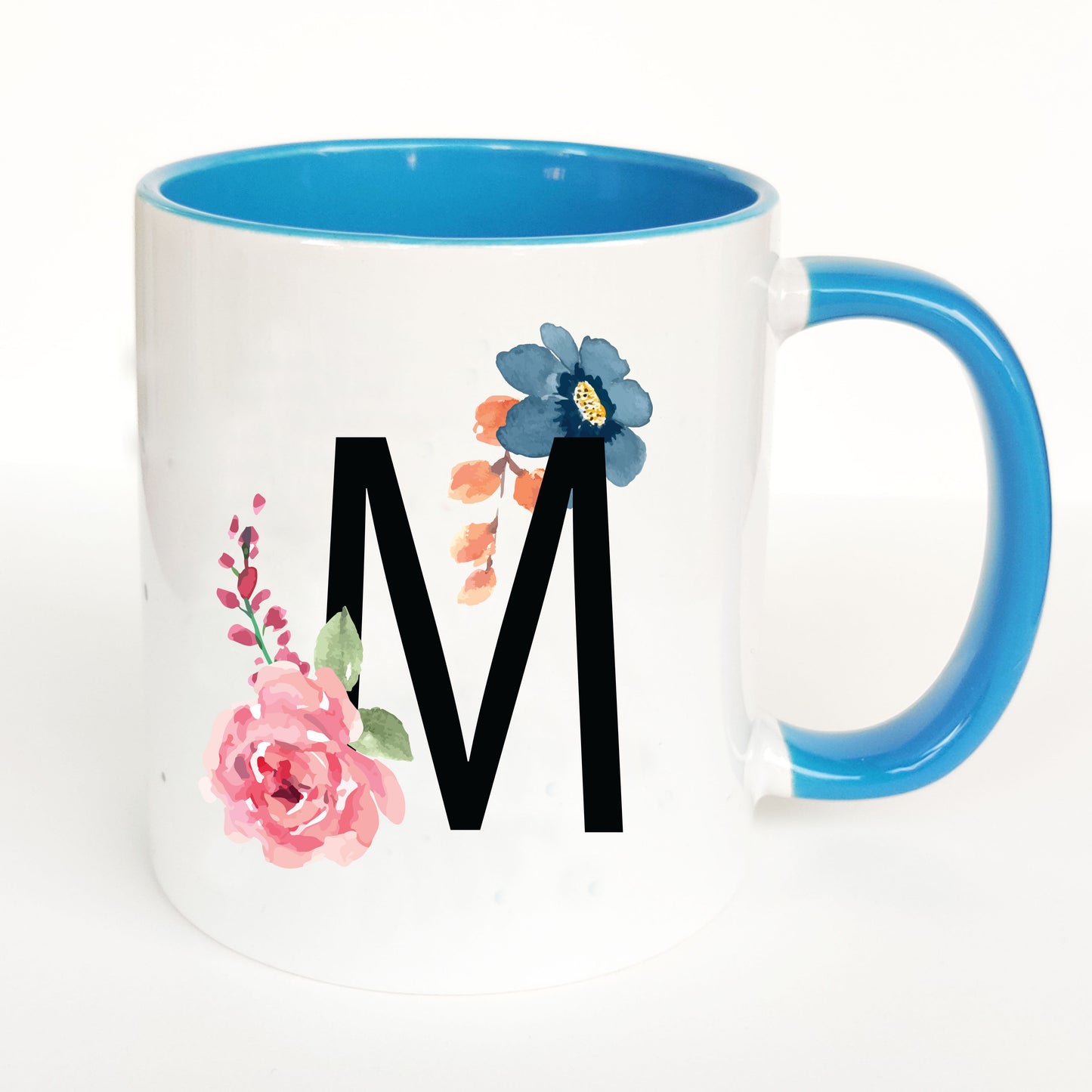 Floral Monogram Mug