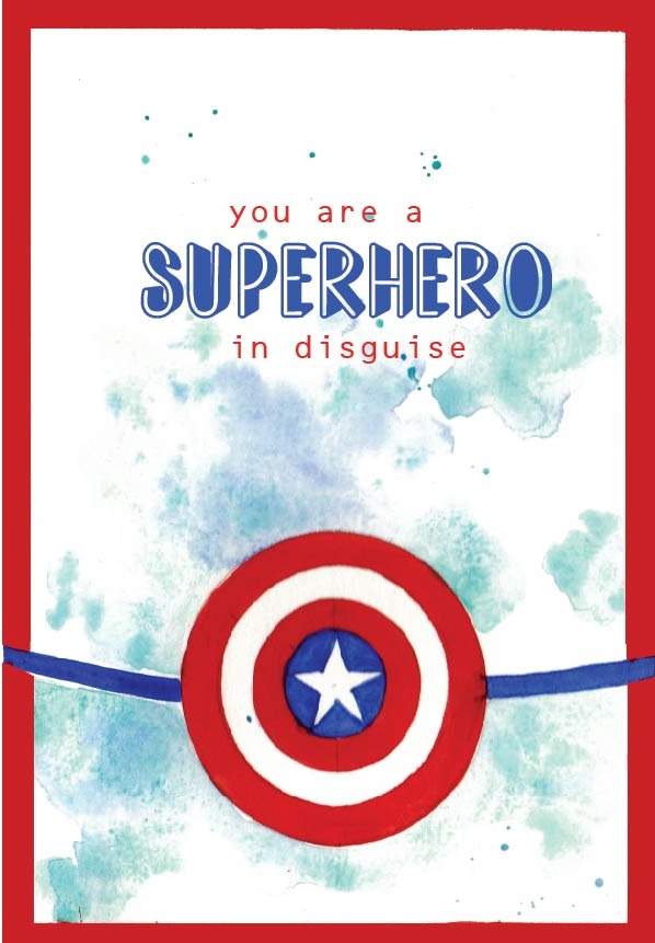 captain America greeting card