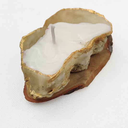 Rectangular Oyster Shell Candle | 100% Soy wax | Vanilla Scented
