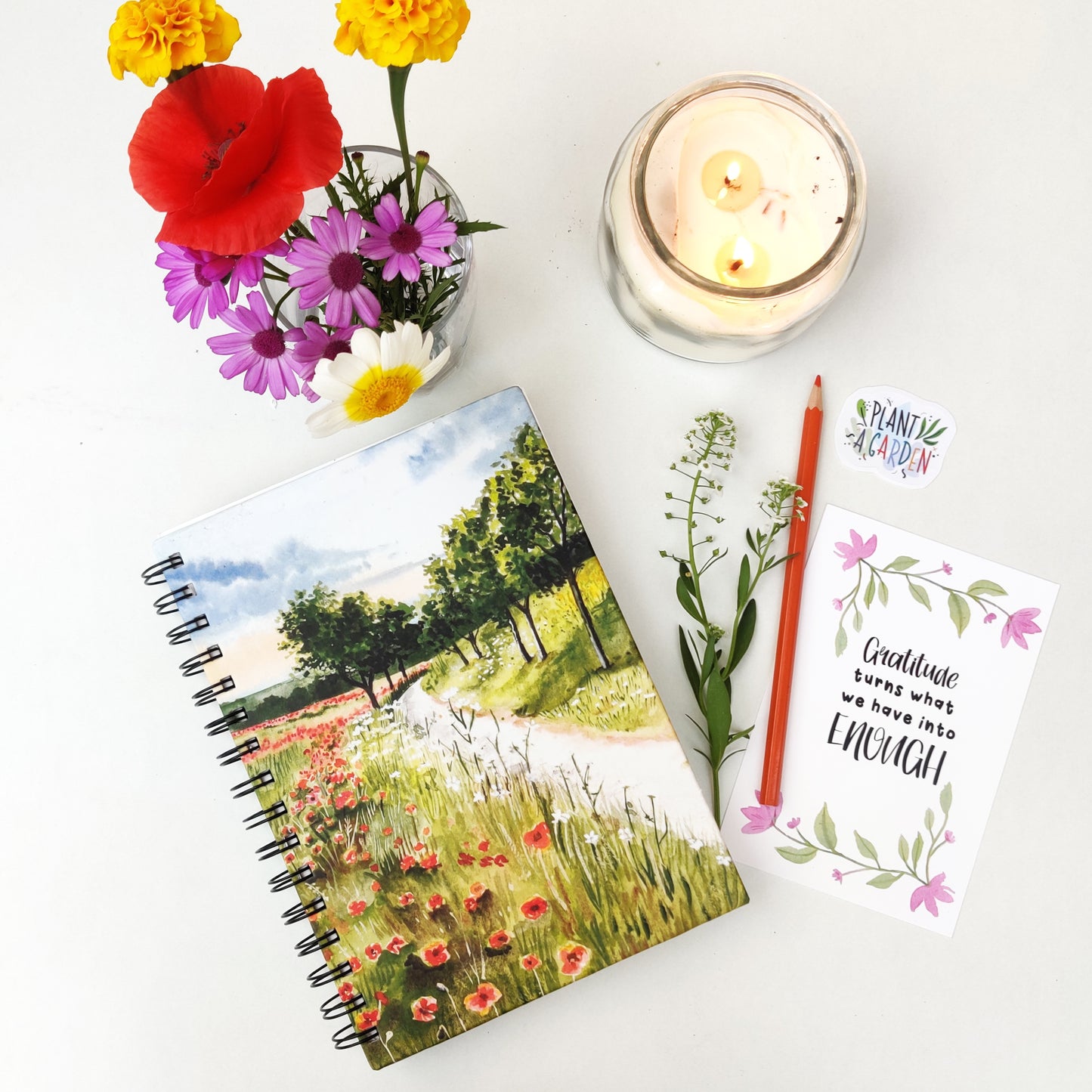 Poppy Meadow Notebook | 6" X 8.5"