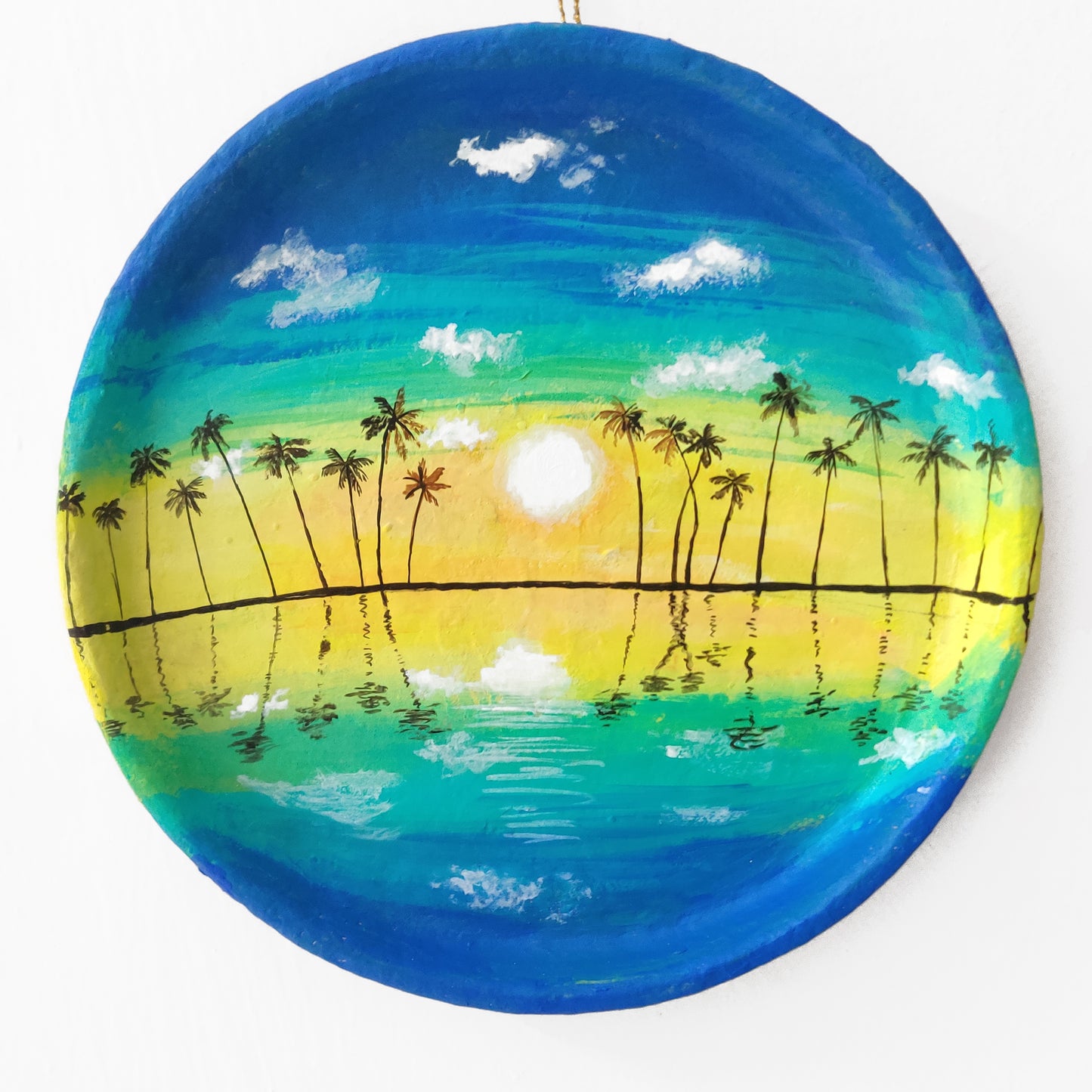 Tropical Sunrise Wall Plate