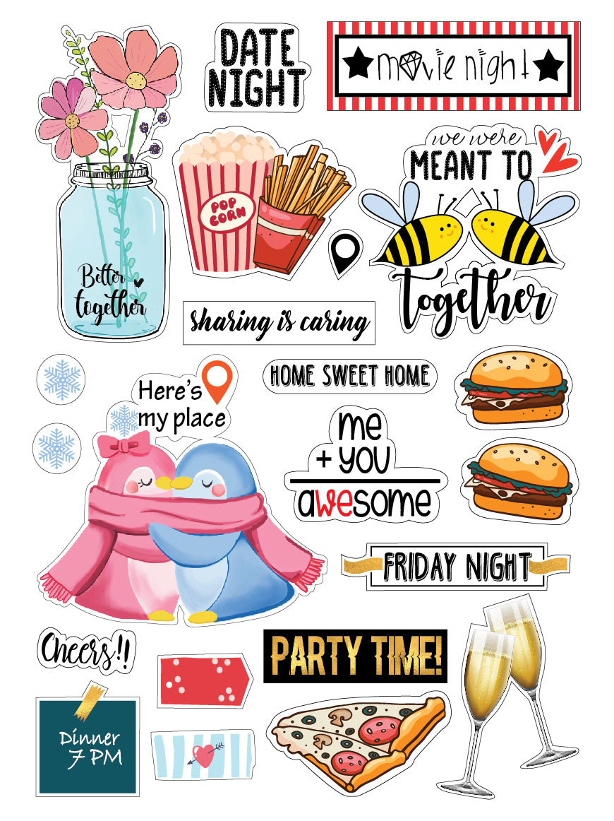 Love and happiness | Pack of stickers